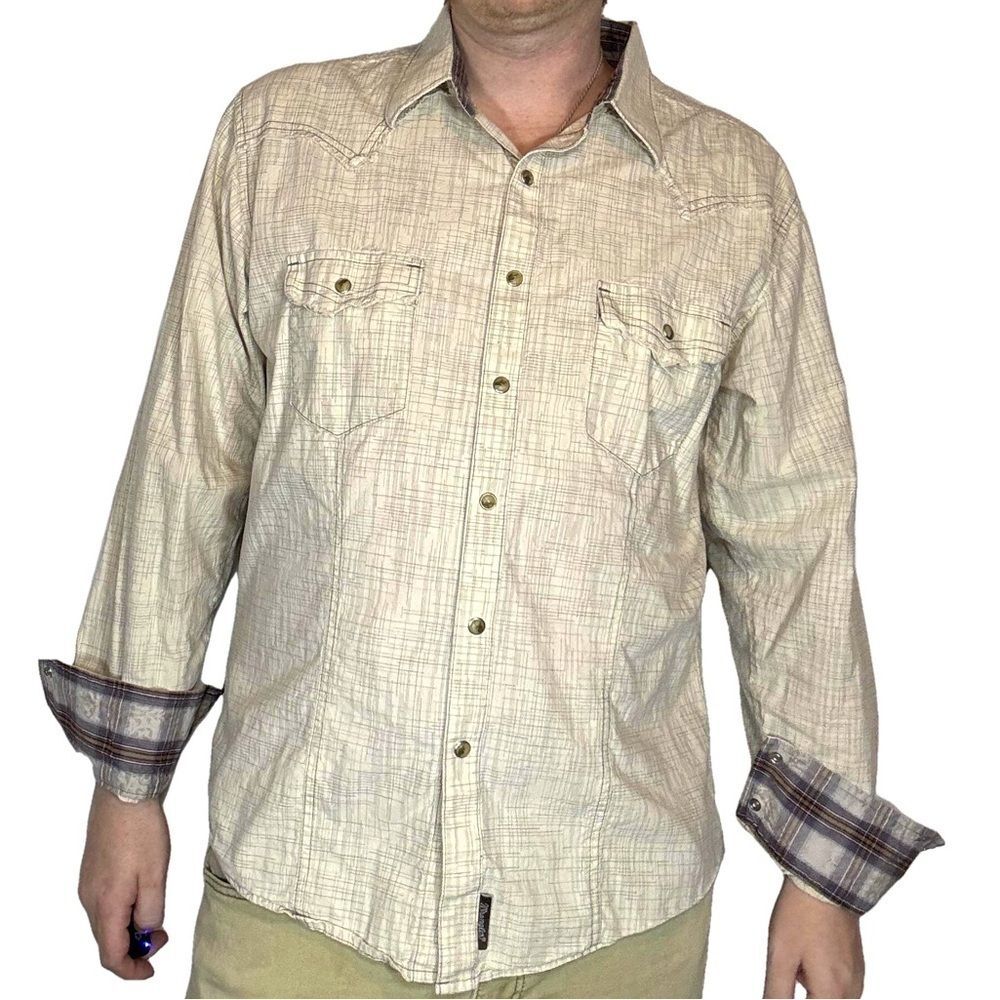 Wrangler - Pearl Snap Western Shirt Size Large